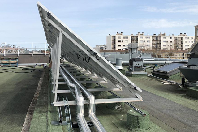 Installation photovoltaïque sur toiture plate à Bordeaux EHPAD Terre-Nègre